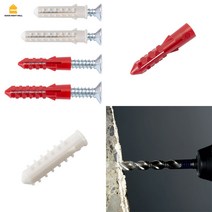 콘크리트 칼블럭 나사 피스 나사못 칼브럭 앙카 칼부럭 칼브록 칼부록 스텐 접시, 적색 칼블럭 10x50, M6x50, 1개