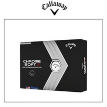 [한국캘러웨이골프] 크롬소프트 X 22 골프공 골프볼, 화이트