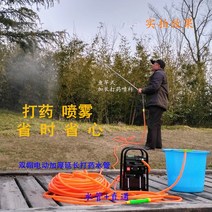 고압살수기 농약 동력 전동 분무기 전기 분무기 출구 파이프 두꺼워지고 확장된 호스 고무 호스 분무기 고압 출구 파이프 노즐 피팅 파이프, [11] Four Seasons] 더블 캡 20미터 튜