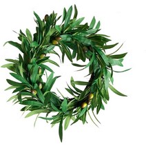Artificial Hanging Leaves VinesArtificial Olive Leaf Garland with Fruit Ivy Decoration for Wedding G, [02] Bird Nest Type