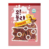 오블리 오리 치즈버거 100g 80p 1박스 강아지간식, 8kg, 5개