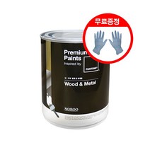 노루페인트 팬톤 우드앤메탈 페인트 반광 1L, 15-6340 Irish Green, 1개