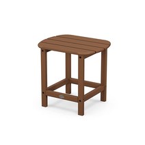 POLYWOOD SBT18BL 사우스 비치 45.7cm(18인치) 야외 사이드 테이블 블랙, Teak