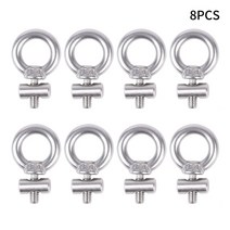 2/4/6/8PCS 천막 레일 스토퍼가 Motorhome Campervan 캐러밴 실버 스테인리스 M4 X 12mm 6mm 직경 캠핑 부품, 04 8PCS