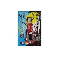 Jean-Michel Basquiat 장 미쉘 바스키아 작품 / 호텔 카페 거실에 걸면 좋은 캔버스 그림액자 19, 우드