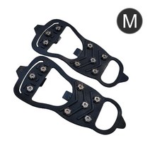 아이젠 미끄럼방지 신발커버 하이킹 클라이밍스파이크 겨울산행1 쌍 8 미끄럼 방지 얼음 그리퍼 스파이크 겨울 등반 미끄럼 방지 스노우 스파이크 그립 신발 커버 크램폰, 협력사, M