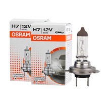 오스람 자동차 전조등 전구 12V 55W 2개, H7