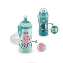 누크 퍼스트초이스 키즈&주니어 컵 물병 스포츠캡 300ml, 문어