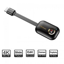 5G/2.4G 4K HDMI 미라 캐스트 DLNA Airplay 애니 TV 스틱 WiFi 디스플레이 수신기 동글 지원 Windows Andriod TVSG9, 5G_블랙