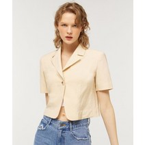 CITY BREEZE [23SS] 린넨 반팔 자켓_BUTTER (CTF1) SHORT SLEEVE LINEN JACKET_BUTTER