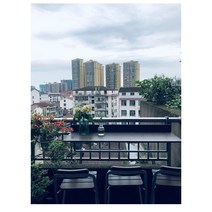 야외 다용도 선반 옥상 베란다 발코니 난간 접이식 테이블 테라스 미니 티테이블, 120x27cm 브라운
