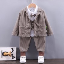 FANSYLI 2022 남아 봄 가을 정장 아동 상하복 7G