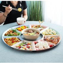 월남쌈 그릇 접시 반찬나눔 칸칸 플라스틱 호텔 구절판, 단일사이즈, F