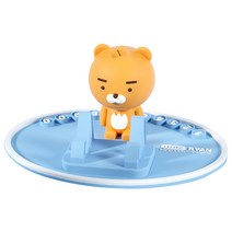 카카오프렌즈 논슬립 패드 주차번호판 차량용 핸드폰 거치대 미끄럼방지 자동차용품 악세서리, 핑크&어피치