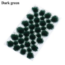 인조잔디 39/50 개/대 현실적인 꽃 잔디 Tufts 모델 모래 장면 DIY 재료 미니어처 관목 식물 클러스터 풍경, [08] dark green-39pcs