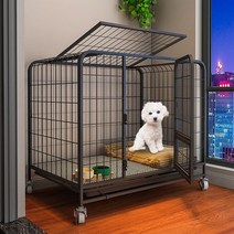 강아지 계단 펫스텝 애견 발판 Lazy Dog 크레이트 화장실 통합 Jarre Aero Bull Corgi 전용 고급 개 키우기, 02 Black Type plus Purc