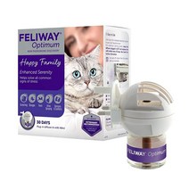 FELIWAY Optimum 디퓨저 및 30일 리필 가정에서 고양이 불안 분쟁 스트레스를 완화하는 최고의 솔루션