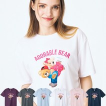 [어도러블 베어] 쿨론티 VERDI BEAR 남자 여자 반팔 티셔츠 7color