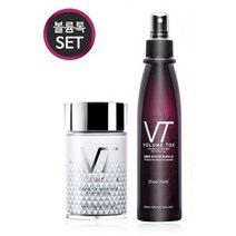 볼륨톡 천연 흑채 남녀공용 탈모커버 스프레이 세트 (본품+미스트), 갈색+헤어미스트, 1세트