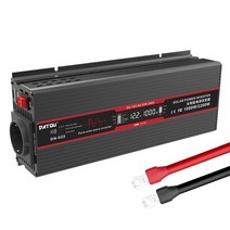 순수 정현파 인버터 DATOUBOSS 사인파 1500W 전압 변환기 12V 220V 사인 피크 전력 3000W 50HZ USB 포함, EU Inverter 1000W B, 220-240V 50HZ