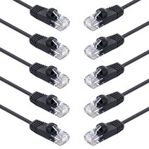 10Gtek 1m Cat6 이더넷 케이블 Cat 6 UTP 데이터/LAN/인터넷 케이블 RJ45 커넥터가 있는 트위스트 페어 좌초 구리 네트워크 패치 케이블, 1pack