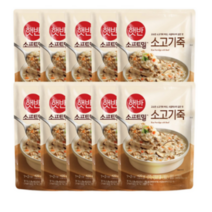 햇반 소프트밀 소고기죽, 420g, 5개