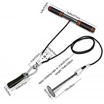 트라이셉스 트라이셉 로프 스트랩 로프바 그립 프레스 다운 cable system lat, 검은색