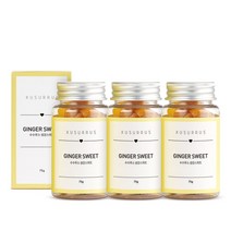 [수수루스] 입덧캔디 진저 - 임산부 선물 유기농 수제사탕 건강간식, 75g, 3개
