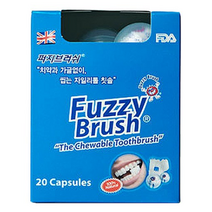 퍼지브러쉬 1회용 씹는 칫솔, 20개입, 6개