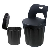 국산 수납 깡통의자 등받이 고깃집 옷보관 식당 깡통 드럼통 업소용 머핀 스툴, 블랙, 등받이형