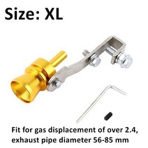 배기 사운드 머플러 휘슬 터보 시뮬레이터 자동차 밸브 파이프 노즐 앰프 플루트, 09 CA380-G-XL