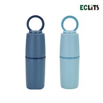 1+1 에클리츠 손잡이 칫솔통 칫솔 치약 양치컵 칫솔케이스 양치 세트, 네이비+민트, 칫솔통만