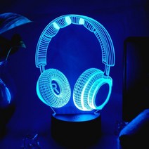 애니메이션 3d led 야간 조명 홈 게임 룸 책상 램프 게임 콘솔 컨트롤러 ps 아이콘 빛 침실 머리맡 램프 테이블 램프, 4-16color리모컨 포함