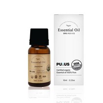퓨어스 유기농 자스민 에센셜 오일 10ml / USD 아로마 베이스 페이스 릴렉싱 오일