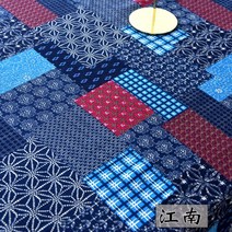 원단 클래식 에스닉 무드 면린넨 포시 쌀 아시아 플라워 프린팅 핸드메이드 천 장식 테이블보 바 처리 873523385, 강남 (쌀값이 한 )