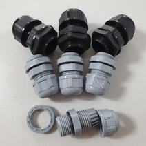 전오전기 케이블그랜드 JOPG PG콘넥타 코드록컨넥터 PG9회색, 1개