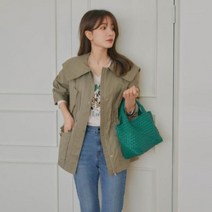 GGPX 플랫카라 허리스트링 야상점퍼 GMA3-JP144F