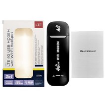 카파이 와이파이 동글 휴대용 무선 USB 4g wifi 라우터 nano sim 카드 wifi lte 150mbps usb 4g modem pocket hotspot wifi, 검은색