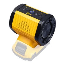 DEWALT 디월트 18v 20v와 호환되는 무선 블루투스 스피커 작업 현장 야외 및 축제 파티용 20-60v Flexvolt 배터리 포함 미포함 _226483