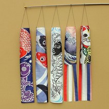 바람자루 윈드삭 풍향기 70140 cm 다채로운 일본 nobori koinobori 잉어 깃발 windsock 물고기 깃발 연 레스토랑 장식 양말 깃발 가정 장식, 140cm 행운의 고양이