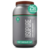 Isopure Zero Carb Protein Powder Mint Chocolate Chip 아이소퓨어 제로 카브 프로틴 파우더 민트 초콜릿 칩 1.36kg(3lb)