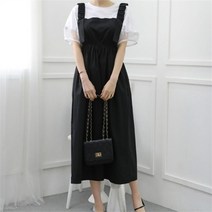 여자 나시 셔링 순면 살랑살랑 롱원피스