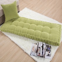 두꺼운 긴 쿠션 정원 의자 쿠션 단색 홈 시트 매트 바닥 맞춤형 벤치 55x15 cm 55x165cm, 40.2 - Cushion 46x110cm
