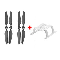 FIMI X8 SE 용 퀵 릴리스 랜딩 기어 RC 카메라 보호대 가드 높이 충격 방지 다리 확장 피트 드론 액세서리, [06] black props