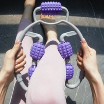 팔뚝 종아리 허벅지 마사지 롤러 붓기 제거 스트레칭 셀프 마사지기 셀룰라이트 목 안마, 블루