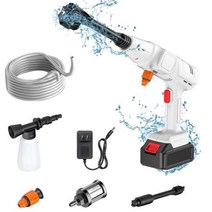 무선 고압 세차기 세차건 강력 구리 브러시리스 모터 5 in 1 압력 세척기 자동차 물총, EU Plug