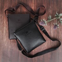트랜디한 모던감성 남성용 슬림크로스백 크로스가방, 브라운