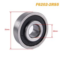 기어부품 1pc F6202RS 플랜지 ABEC-1 소형 깊은 홈 정원 트롤리 볼 밀봉 수레 베어링, [05] F6202-2RS5