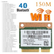 802.11bgn wifi 블루투스 4.0 무선 하프 미니 pci-e 카드 hp atheros qcwb335 ar9565 sps 690019-001 733476-001 drop s