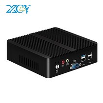 미니 PC 인텔 펜티엄 J2900 쿼드 코어 2x COM RS232 듀얼 기가비트 이더넷 임베디드 팬리스 산업용 컴퓨터 지원 WiFi 4G, [04] Intel Celeron N2940, [03] 4G RAM 64G SSD WiFi